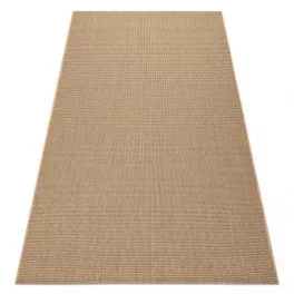   Kab. Fonott sizal floorlux szőnyeg 20580 egyszerű, egyszínű - természetes / kávé 140x200 cm