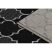 Fonott sizal floorlux szőnyeg 20607 marokkói rácsos ezüst / fekete 140x200 cm