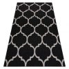 Fonott sizal floorlux szőnyeg 20608 marokkói rácsos fekete / ezüst 140x200 cm