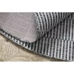 Kab. Fonott sizal szőnyeg LOFT 21198 Kör boho elefántcsont/ezüst/szürke kör 160 cm