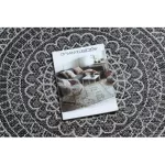 Kab. Fonott sizal szőnyeg LOFT 21207 Rozetta Kör boho elefántcsont/ezüst/szürke kör 160 cm