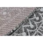 Kab. Fonott sizal szőnyeg LOFT 21207 Rozetta Kör boho elefántcsont/ezüst/szürke kör 160 cm