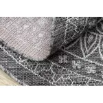 Kab. Fonott sizal szőnyeg LOFT 21207 Rozetta Kör boho elefántcsont/ezüst/szürke kör 120 cm