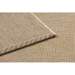 Kab. Fonott sizal floorlux szőnyeg 20580 egyszerű, egyszínű - természetes / kávé 160x230 cm