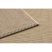 Fonott sizal floorlux szőnyeg 20580 egyszerű, egyszínű - természetes / kávé 240x330 cm