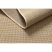 Fonott sizal floorlux szőnyeg 20580 egyszerű, egyszínű - természetes / kávé 240x330 cm