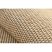 Fonott sizal floorlux szőnyeg 20580 egyszerű, egyszínű - természetes / kávé 80x150 cm
