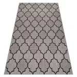 Kab. Fonott sizal floorlux szőnyeg 20607 marokkói rácsos ezüst / fekete 160x230 cm