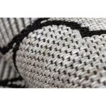 Kab. Fonott sizal floorlux szőnyeg 20607 marokkói rácsos ezüst / fekete 160x230 cm