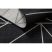 Fonott sizal floorlux szőnyeg 20605 fekete / ezüst HÁROMSZÖGEK, GEOMETRIAI  80x150 cm