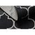 Fonott sizal floorlux szőnyeg 20607 marokkói rácsos ezüst / fekete 60x110 cm