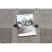 Fonott sizal floorlux szőnyeg 20079 Négyszögletes ezüst / fekete 240x330 cm