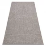 Kab. Fonott sizal floorlux szőnyeg 20580 egyszerű, egyszínű - ezüst / fekete 200x290 cm