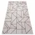 Kab. Fonott sizal floorlux szőnyeg 20605 ezüst / fekete / bézs HÁROMSZÖGEK, GEOMETRIAI  200x290 cm
