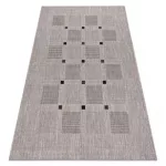 Kab. Fonott sizal floorlux szőnyeg 20079 ezüst / fekete 80x150 cm