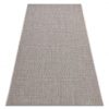 Fonott sizal floorlux szőnyeg 20580 egyszerű, egyszínű - ezüst / fekete 80x150 cm
