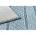 Fonott sizal szőnyeg LOFT 21118 boho elefántcsont/ezüst/kék 140x200 cm
