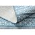 Fonott sizal szőnyeg LOFT 21118 boho elefántcsont/ezüst/kék 140x200 cm
