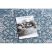 Fonott sizal szőnyeg LOFT 21213 kék / ezüst / elefántcsont 200x290 cm