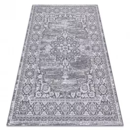   Kab. Fonott sizal szőnyeg LOFT 21213 szürke / ezüst / elefántcsont 140x200 cm