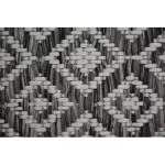 Kab. Fonott sizal szőnyeg LOFT 21118 boho elefántcsont/ezüst/szürke 160x230 cm