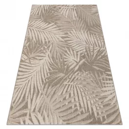   Kab. Fonott sizal floorlux szőnyeg 20504 levelek szürke / pezsgő dzsungel 80x150 cm