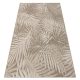 Fonott sizal floorlux szőnyeg 20504 levelek szürke / pezsgő dzsungel 80x150 cm