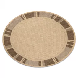   Kab. Fonott sizal floorlux szőnyeg kör 20195 mais / coffee kör 200 cm
