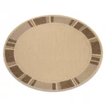 Kab. Fonott sizal floorlux szőnyeg kör 20195 mais / coffee kör 160 cm