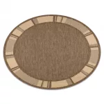Kab. Fonott sizal floorlux szőnyeg kör 20195 coffee / mais kör 120 cm
