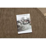 Kab. Fonott sizal floorlux szőnyeg kör 20195 coffee / mais kör 120 cm