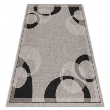   Fonott sizal floorlux szőnyeg 20078 ezüst  / fekete 240x330 cm