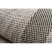 Fonott sizal floorlux szőnyeg 20078 ezüst  / fekete 240x330 cm