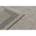Fonott sizal floorlux szőnyeg 20078 ezüst  / fekete 80x150 cm