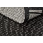 Kab. Fonott sizal floorlux szőnyeg 20195 FEKETE / ezüst  80x150 cm