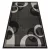 Kab. Fonott sizal floorlux szőnyeg 20078 FEKETE / ezüst  120x170 cm