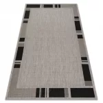 Kab. Fonott sizal floorlux szőnyeg 20195 ezüst  / FEKETE 120x170 cm