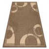 Fonott sizal floorlux szőnyeg 20078 coffee / mais 60x110 cm