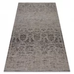 Kab. Fonott sizal floorlux szőnyeg 20211 ezüst  / FEKETE 240x330 cm