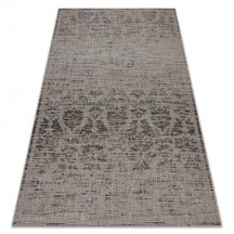   Fonott sizal floorlux szőnyeg 20211 ezüst  / FEKETE 160x230 cm