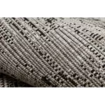 Kab. Fonott sizal floorlux szőnyeg 20211 ezüst  / FEKETE 140x200 cm