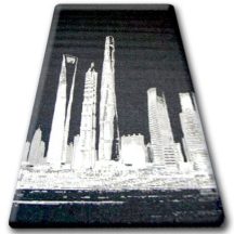   Fonott sizal floorlux szőnyeg 20240 fekete / ezüst  160x230 cm
