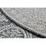 Fonott sizal szőnyeg LOFT 21193 Kör boho elefántcsont/ezüst/szürke kör 160 cm