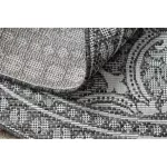 Kab. Fonott sizal szőnyeg LOFT 21193 Kör boho elefántcsont/ezüst/szürke kör 160 cm