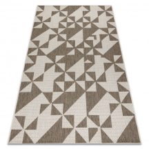   Fonott sizal floorlux szőnyeg 20489 pezsgő / taupe HÁROMSZÖGEK 240x330 cm