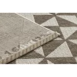 Kab. Fonott sizal floorlux szőnyeg 20489 pezsgő / taupe HÁROMSZÖGEK 200x290 cm