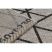 Fonott sizal floorlux szőnyeg 20508 ezüst / fekete HÁROMSZÖGEK 160x230 cm