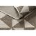 Fonott sizal floorlux szőnyeg 20489 pezsgő / taupe HÁROMSZÖGEK 140x200 cm