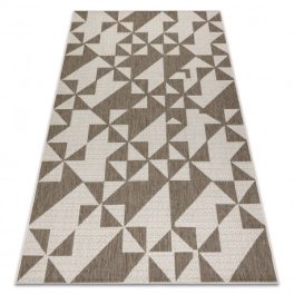   Kab. Fonott sizal floorlux szőnyeg 20489 pezsgő / taupe HÁROMSZÖGEK 60x110 cm