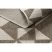 Fonott sizal floorlux szőnyeg 20489 pezsgő / taupe HÁROMSZÖGEK 60x110 cm